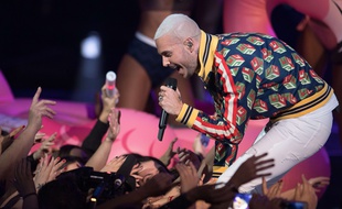 M. Pokora aux NRJ Music Awards, à Cannes, le 5 novembre 2017