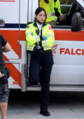 Eiza Gonzalez entre en action sur le tournage de 'Ambulance' à Los Angeles