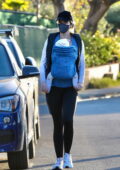 Katherine Schwarzenegger emmène sa fille pour une promenade nocturne à Santa Monica, Californie