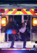 Eiza Gonzalez et Jake Gyllenhaal repérés en train de filmer une scène d'action intense pour `` Ambulance '' à Los Angeles