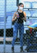 Eiza Gonzalez aperçue sur le tournage du prochain film de Michael Bay 'Ambulance' à Los Angeles
